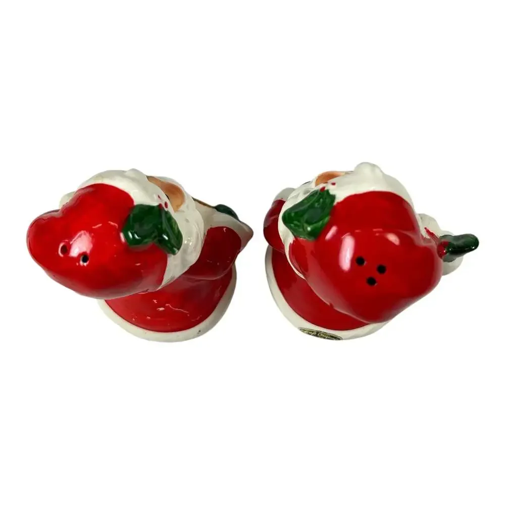 Vintage Josef Originals Santa Claus Salt & Pepper Shaker Set Ceramic Japan Rare